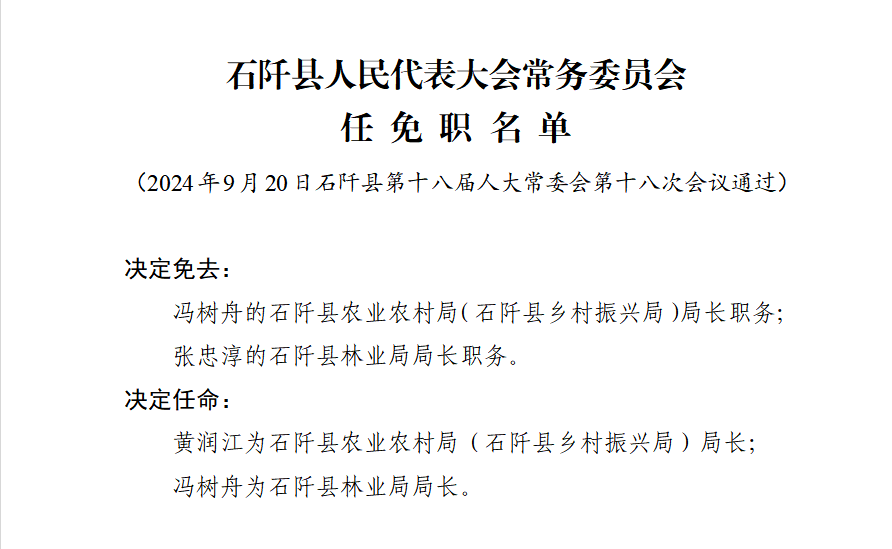 石板村人事任命新动态与未来展望